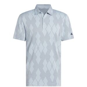 Adidas Men's Ultimate365 Micro Texture Blue Diamond Golf Polo Shirt Sz Large $70